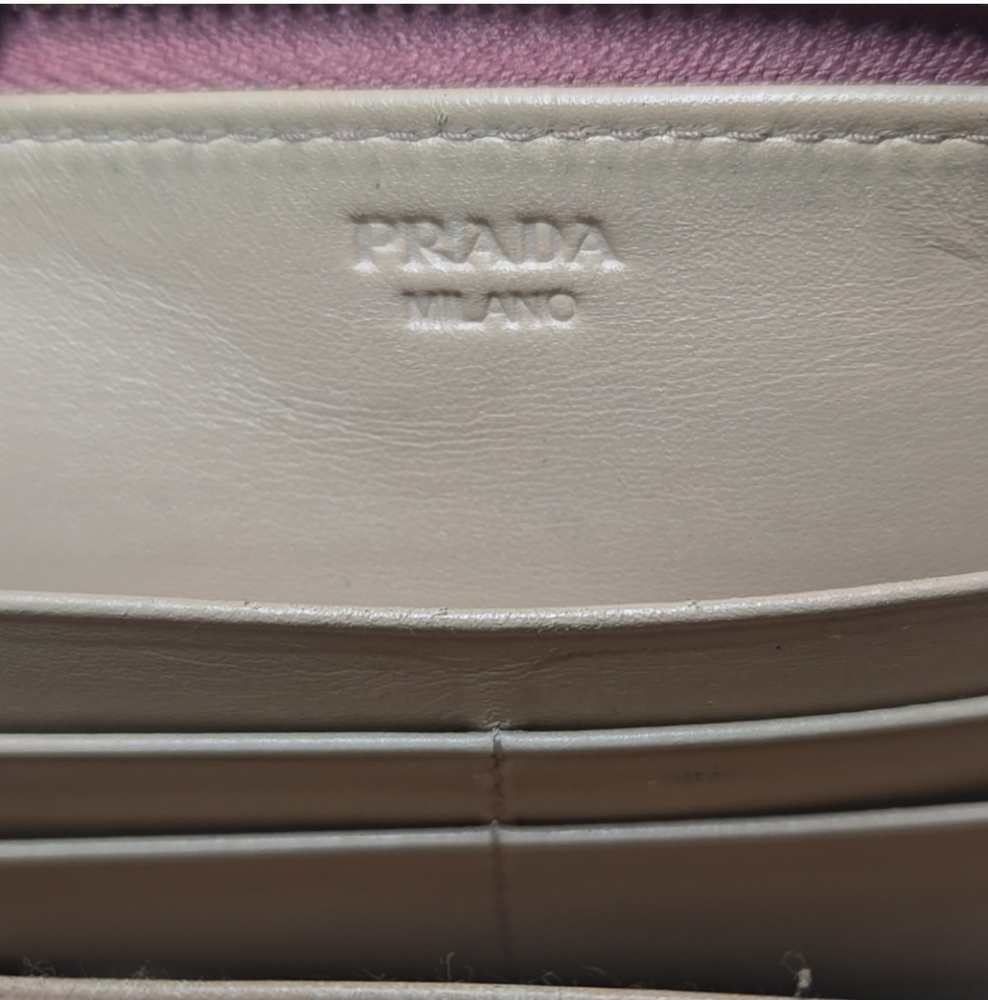 Prada Vintage Milano Zip Around Women's Rose Wallet (EUC) - Picture 10 of 14